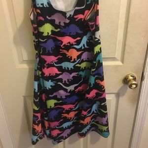 Rainbow Dinosaur Dress